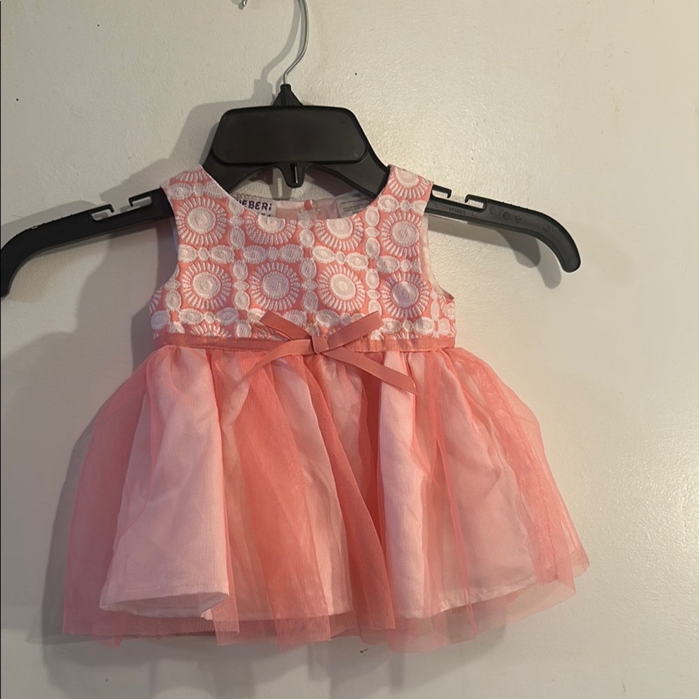 Blueberi Boulevard Pink Floral Kids Dress